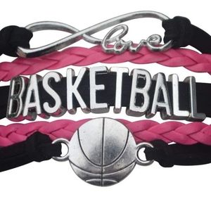 Basketball Bracelet- Charm Bracelet- Basketball